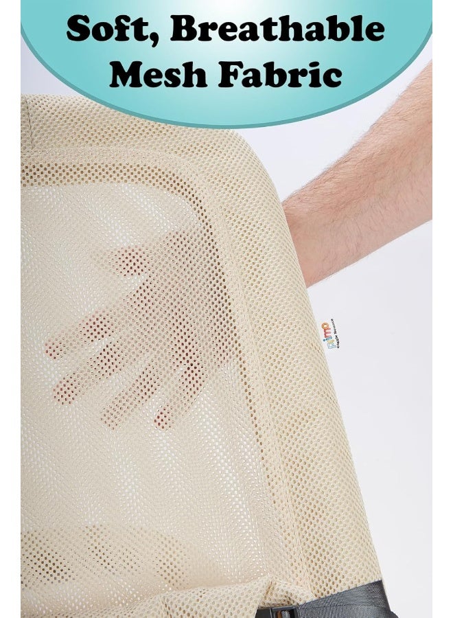 PRIMO Giggle Bounce Deluxe Folding Baby Bouncer Seat and Lounger (Cream) - Image 4