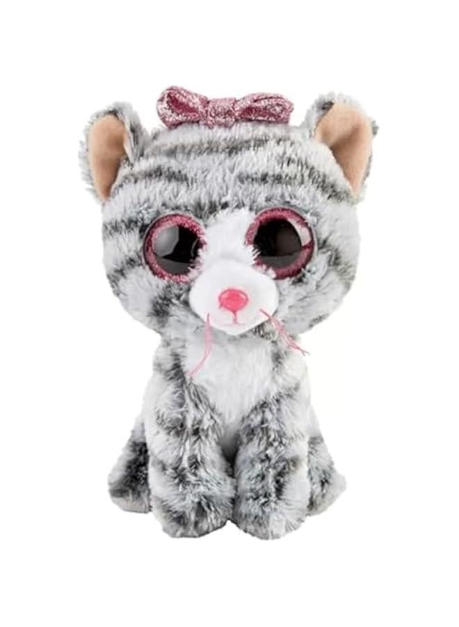 Beanie Boo Kiki Grey Cat Soft Plush 6inch  - Image 1
