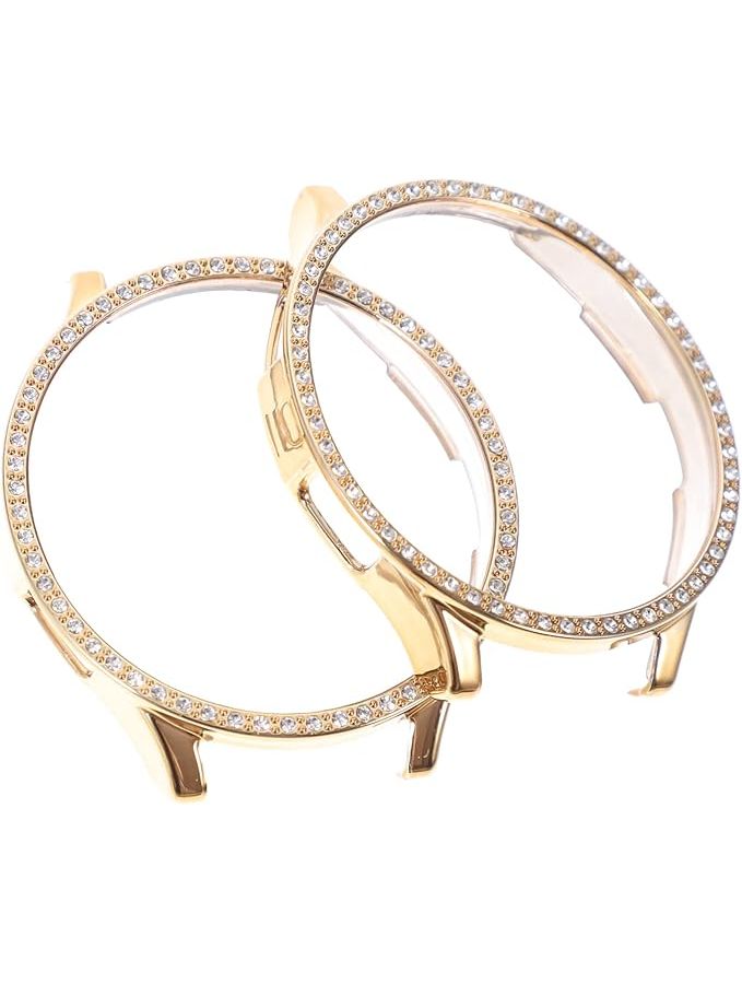 Golden Protective Shell For Watch With Glitter Case Precise Cutouts Lightweight Cover Anti Collision Design - Image 1