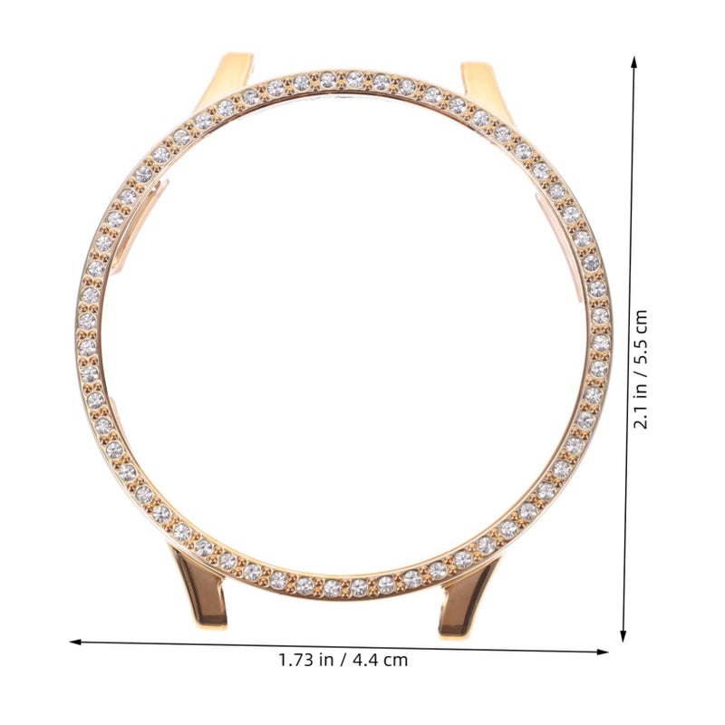 Golden Protective Shell For Watch With Glitter Case Precise Cutouts Lightweight Cover Anti Collision Design - Image 3
