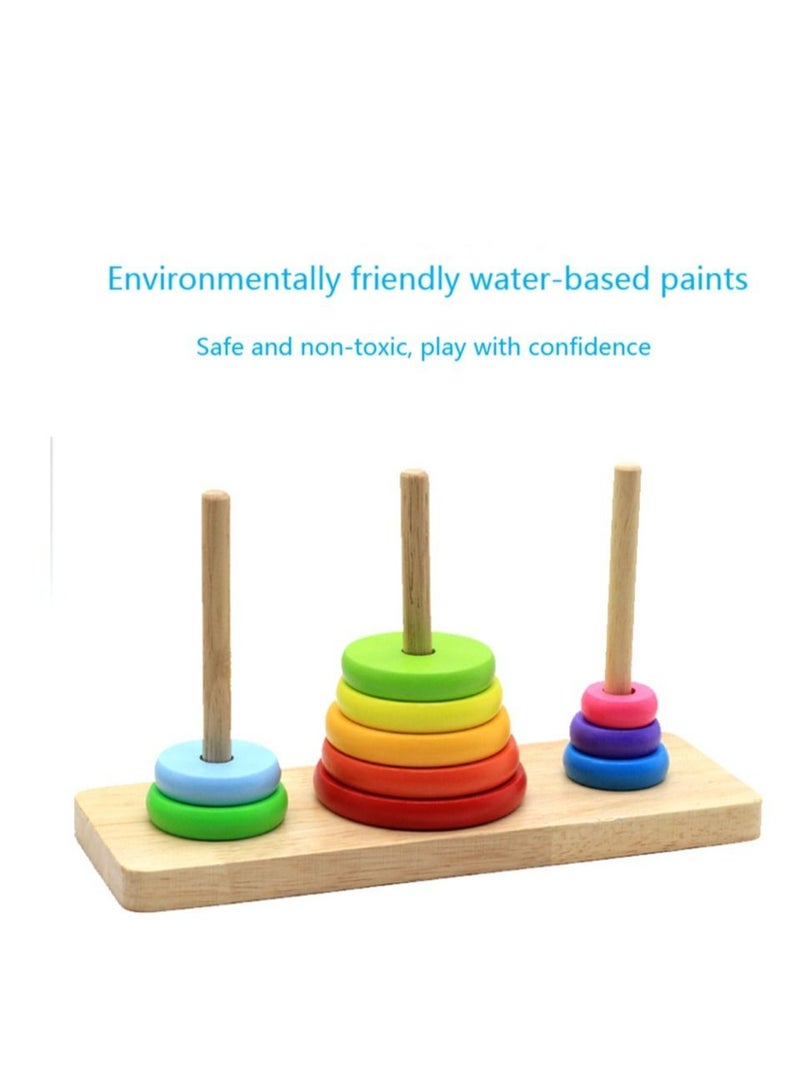 NIBEMINENT Hanota Wooden 8 Layers Of Educational Children Thinking Training Toys  - Image 4