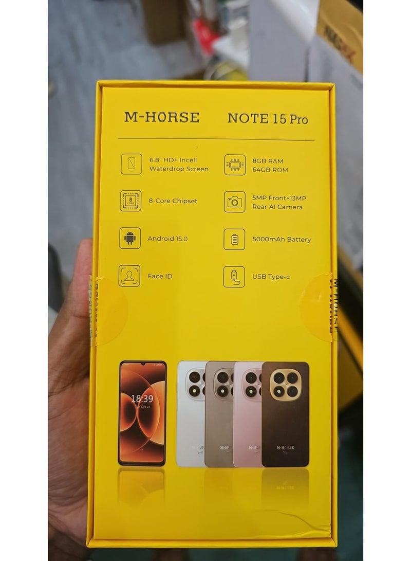 M-Horse Note 15 Pro (8GB RAM, 64GB storage) 4G Android smartphone - Image 5