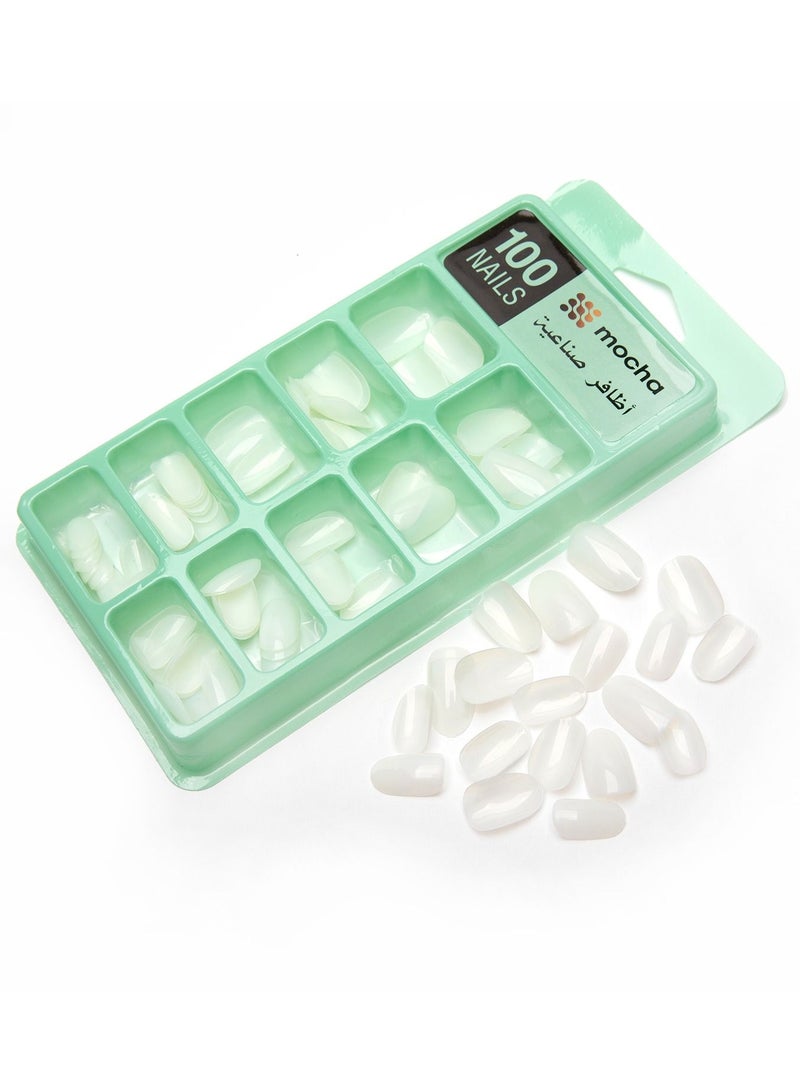 MOCHA Attractive false nails of 100 pieces E27 - Image 3