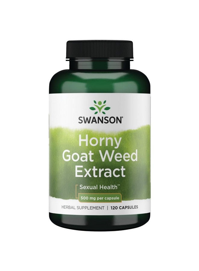 SWANSON Swanson Horny Goat Weed Extract 500 Milligrams 120 Capsules  - Image 1