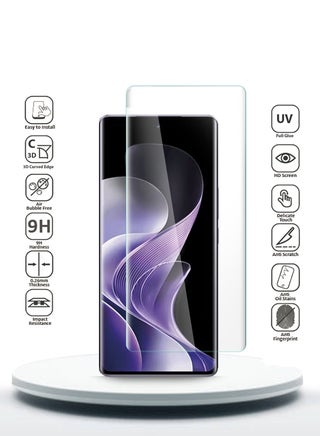vivo V40 / V40 Pro / V40 Lite 5G 2024 Premium Curved Edges UV Full Glue Full Cover Tempered Glass Screen Protector (MSGUCN) - Clear - view 2