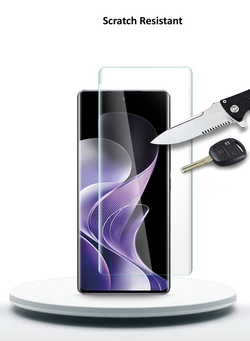 دبليو تيك vivo V40 / V40 Pro / V40 Lite 5G 2024 حامي شاشة زجاجي مقسى بغطاء كامل للأشعة فوق البنفسجية (MSGUCN) - شفاف - Image 4