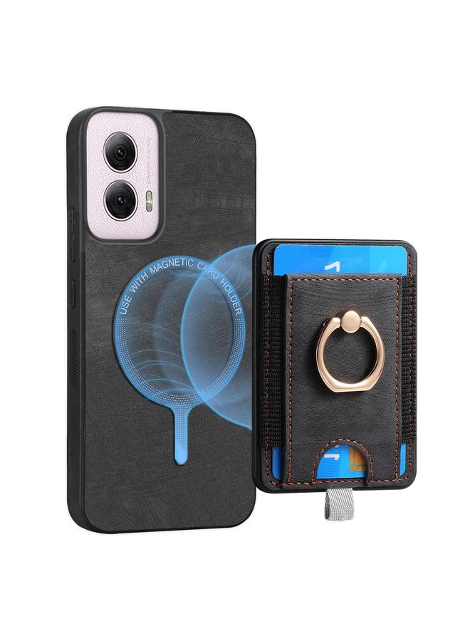 Case For Motorola Moto G Power 2024 5G Retro Splitable Magnetic Card Bag Leather Phone Case