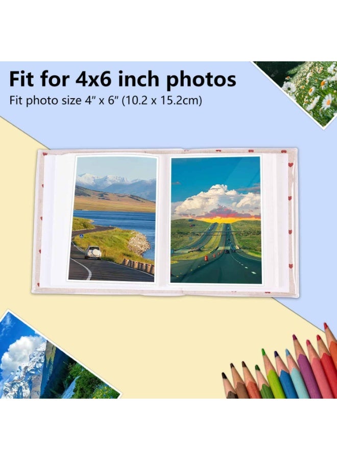 Mitoy Photo Album for 100 Photos (4 x 6 Inch) with Portable Mini Linen Cover, Durable Scrapbook Photo Book, Ideal for Kids, Family Memories, Wedding, Anniversary, and Creative Art & Craft Projects (Beige) - Image 5