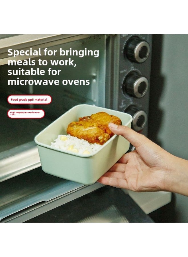 New Plastic Multi-functional Fresh-keeping Box Heightened Food Insulation Box Deepened Thickened Camping Storage Box Cross-border Wholesale-Specifications:Green 1800ml Transparent Cap-Color:Pack Of Four  - Image 5