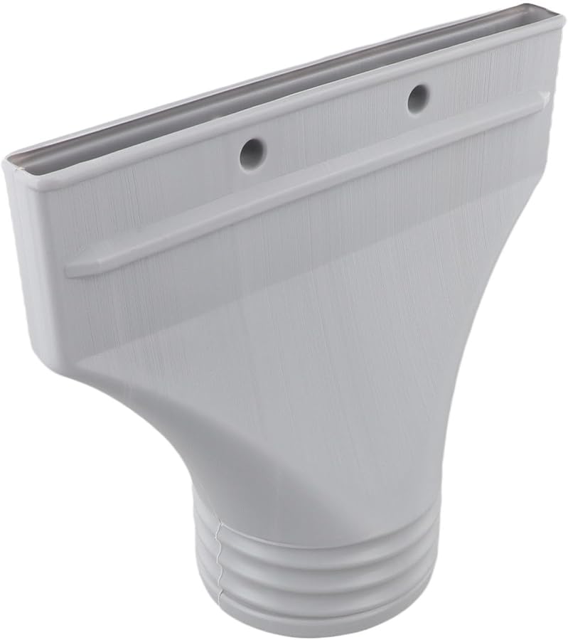 Gray 22x25cm Flat Hose Adapter for Air Conditioner Furnace Split Systems and Dryer Exhaust - Image 2