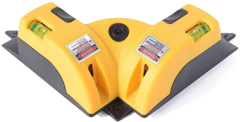 SHB 90 Degree Vertical Horizontal Laser Line Projection Square Level Laser Square Projection Square Level Laser Leveler Indoor Outdoor Use