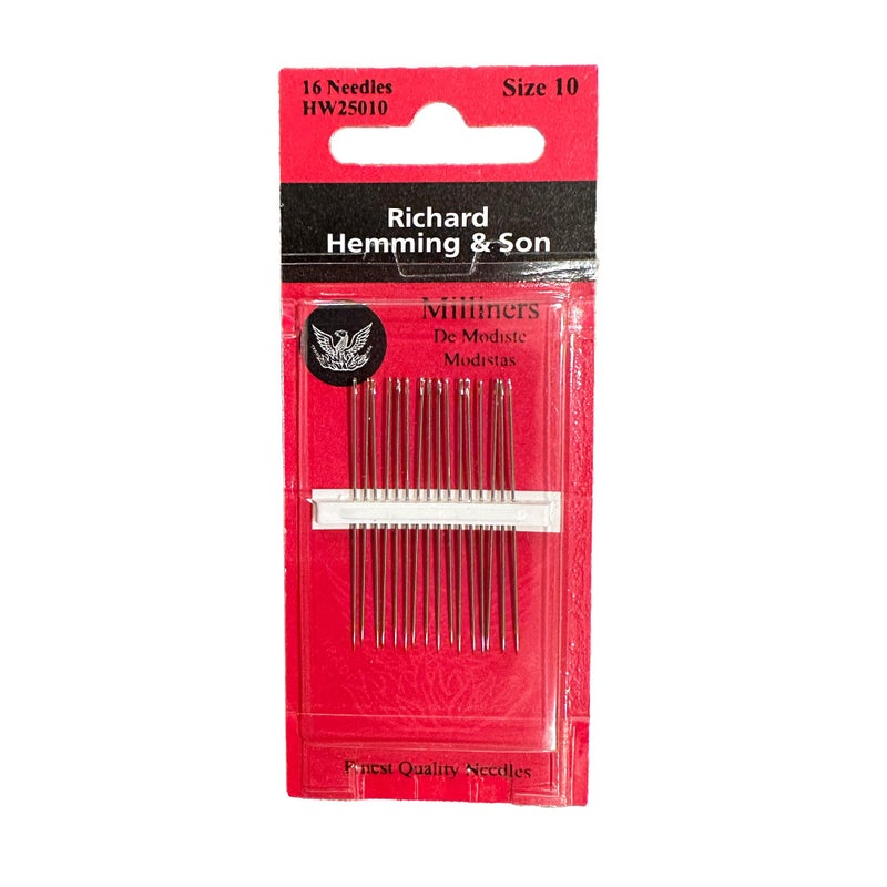 Colonial Needle HW250-10 16 Count Richard Hemming Milliners/Straw Needles, Size 10 - Image 3