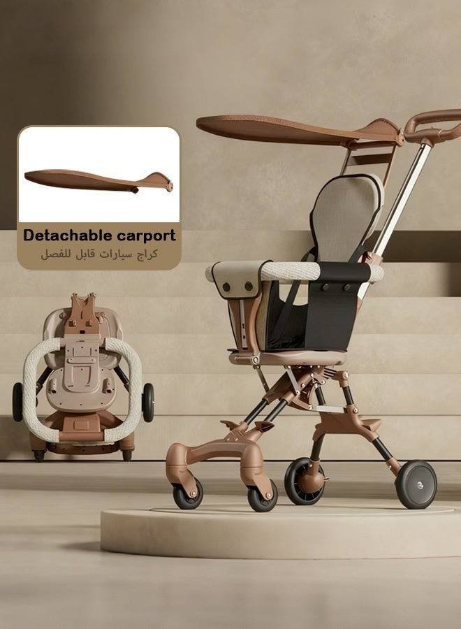 ​هايالكس​ Foldable Baby Single Stroller,Lightweight Stroller with Rotating Seat,Portable And Adjustable Baby Stroller for Travel - Image 1