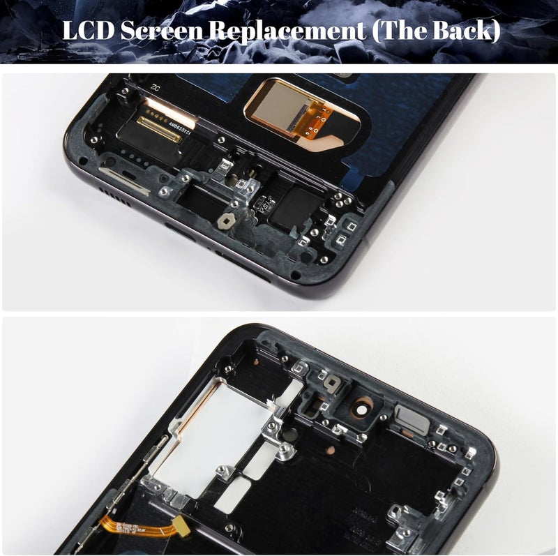 SRJTEK OLED لاستبدال شاشة Samsung S22 Plus 5g، مجموعة إصلاح شاشة LCD لـ Samsung Galaxy S22+، شاشة عرض لـ Galaxy S906U، مجموعة إصلاح شاشة تعمل باللمس مع الإطار (أسود) - Image 4