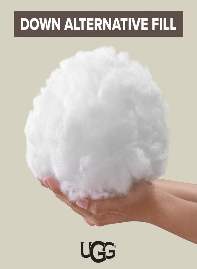 UGG Danielle Cooling Pillow Standard Size Luxury Hotel Style for Stomach, Back or Side Sleepers with Washable Cover Down Alternative for Queen Full or Twin Beds, 20-inch x 28-inch, White - Image 3