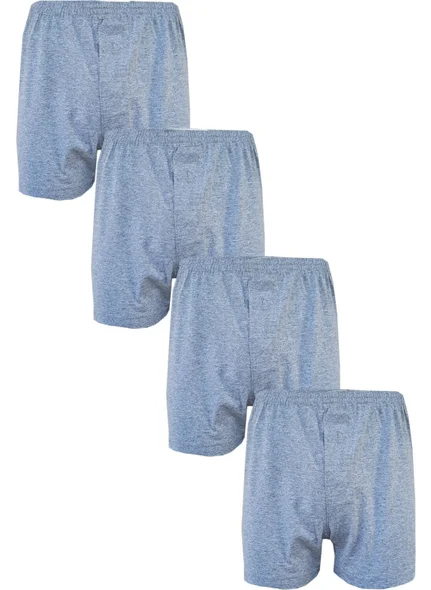 Hepsine Rakip Rival to All 4-Piece Men's Buttoned Boxers Economical 100% Cotton Long Johns