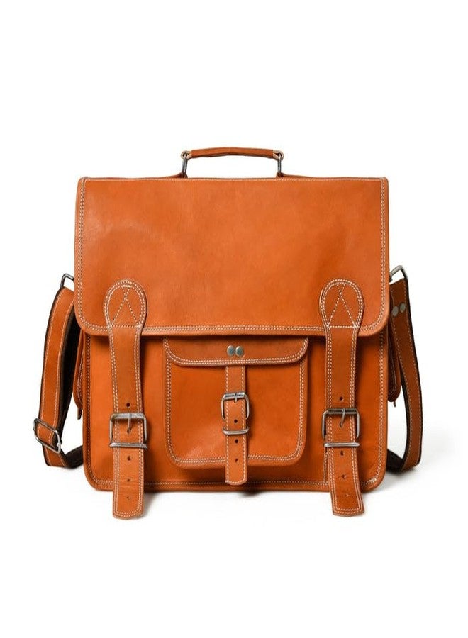 MaheTri Ginger Grip Leather Briefcase | Premium Office & Business Laptop Bag | Genuine Leather, Multi-Pocket Organisation & Adjustable Strap | Everyday Professional Carry - Image 2