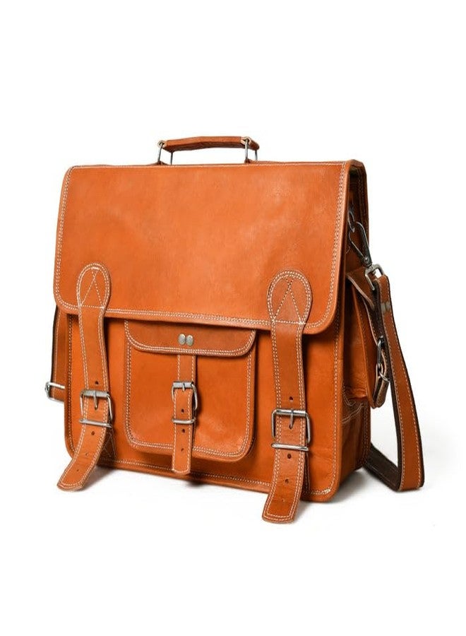 MaheTri Ginger Grip Leather Briefcase | Premium Office & Business Laptop Bag | Genuine Leather, Multi-Pocket Organisation & Adjustable Strap | Everyday Professional Carry - Image 4