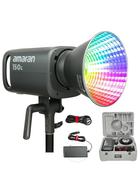 Aputure Amaran 150c RGB LED Monolight – 150W Smart RGBWW Video Light with Bowens Mount for Vlogging & Studio Content Creation