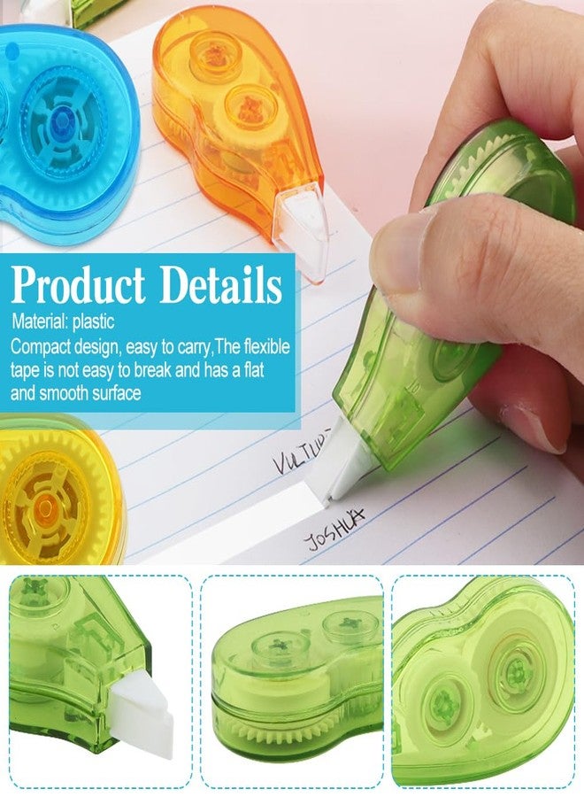 EMVANV 12pcs/2sets White Out Correction Tape, Portable Mini White Out Tape Whiteout Roller Easy to Use Applicator, White Out Tape for Homework, Note Taking, Marking and Office Documents(6 pcs) - Image 3