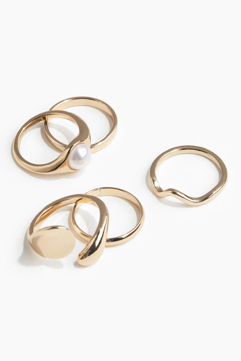 H&M 5-pack rings