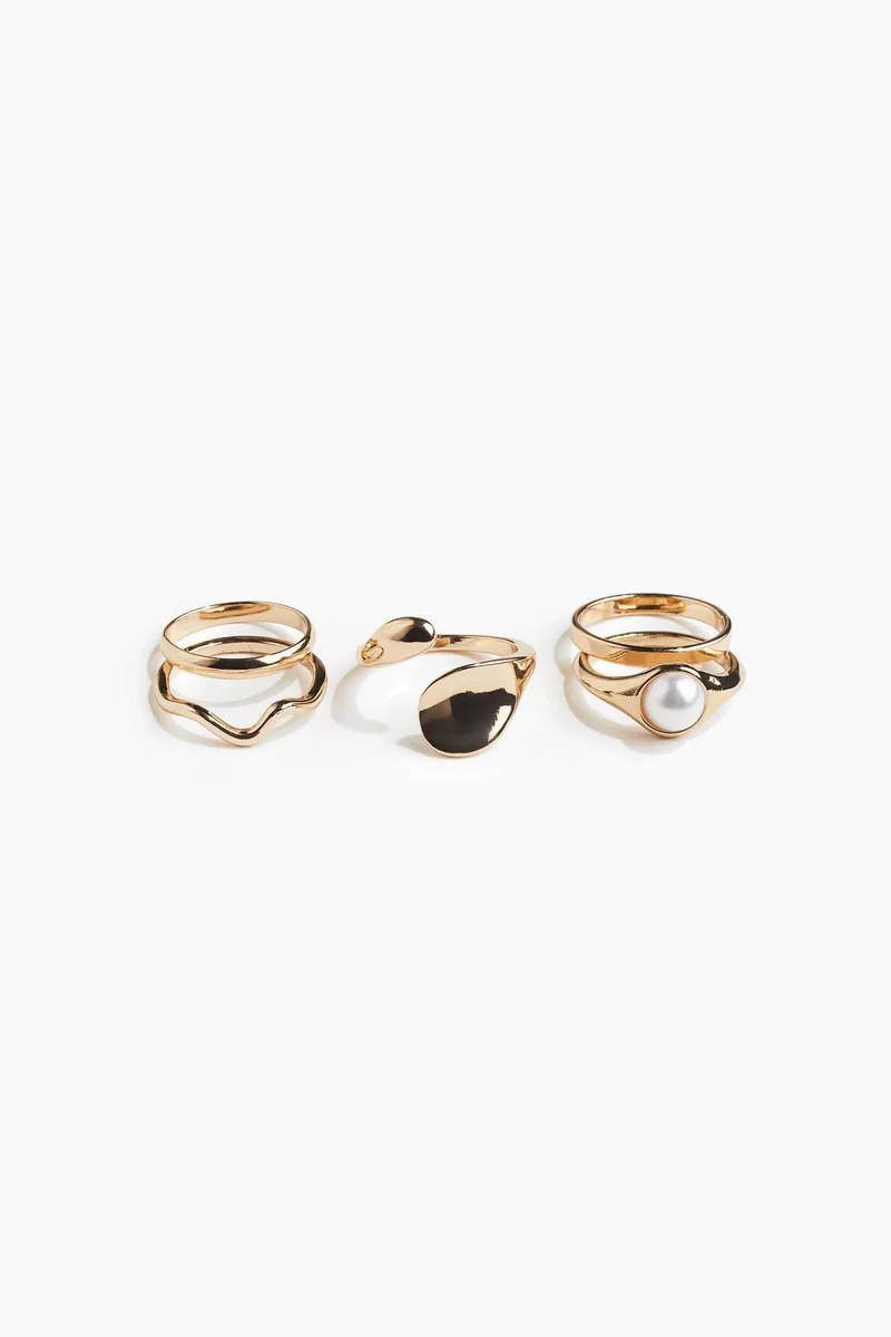 H&M 5-pack rings