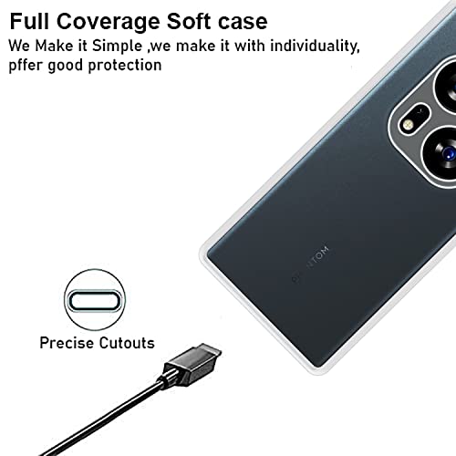 VIDO غطاء خلفي شفاف لهاتف Tecno Phantom X2 (ناعم ومرن وحماية للكاميرا - سيليكون خلفي) - Image 3