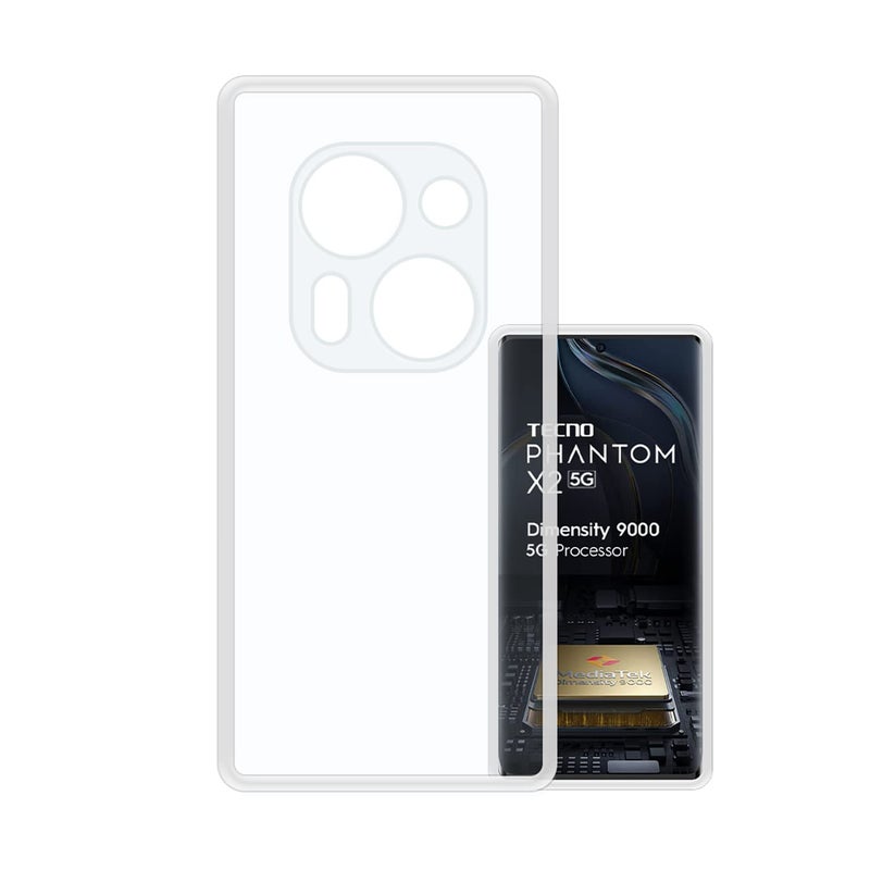 VIDO غطاء خلفي شفاف لهاتف Tecno Phantom X2 (ناعم ومرن وحماية للكاميرا - سيليكون خلفي) - Image 5
