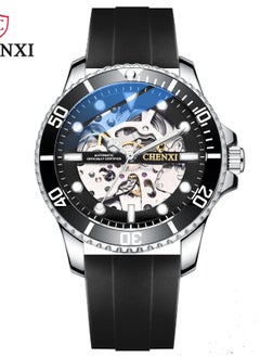 Chenxi Watches for Men Silicone Luxury Luminous Water Resistant Automatic Mechanical Wristwatch 8805BBKSI  - Image 1