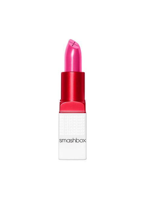 Smashbox Be Legendary Prime & Plush Lipstick | Creamy, High-Pigment, Peptide + Moisture Infused lipstick with built in primer for smooth color, 0.14 Ounce, Poolside