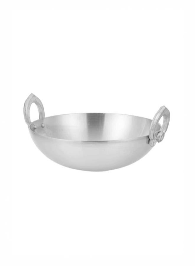 Aluminium Heavy Guage Kadai With Side Handle 35cm