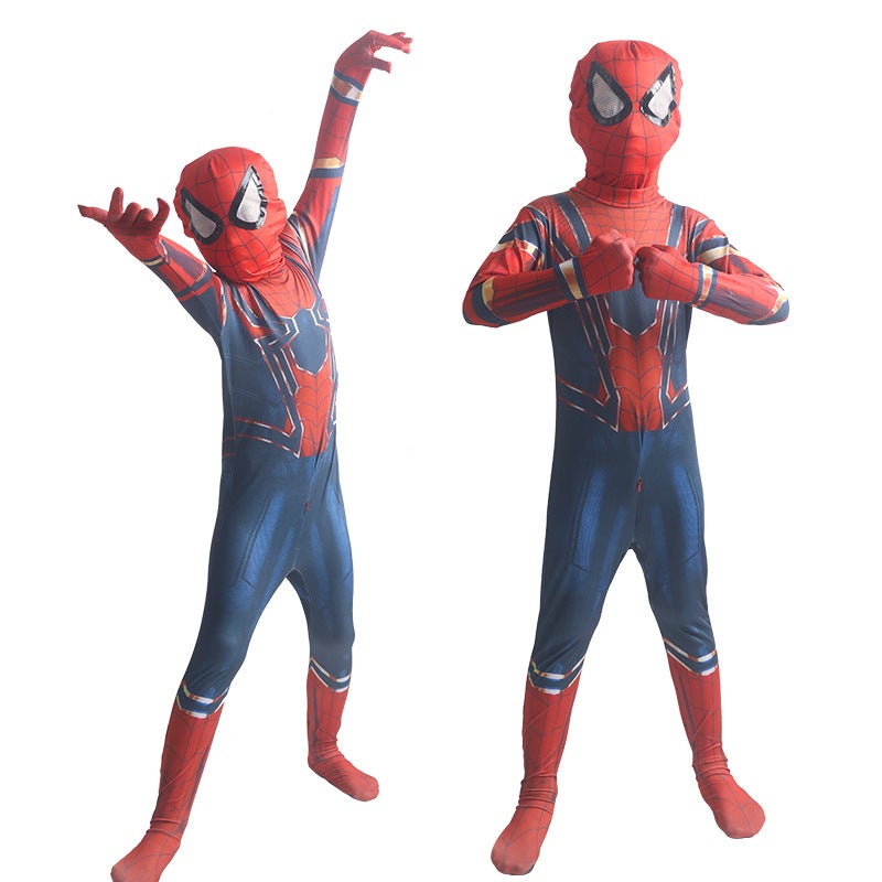 Adult Kid Spiderman Cosplay Costume Halloween Miles  - Image 4