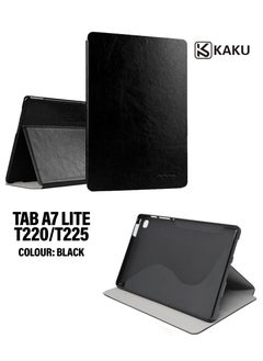 Tab A7 Lite Case – Leather Protective Cover for Samsung Galaxy A7 Lite T220/T225, Black