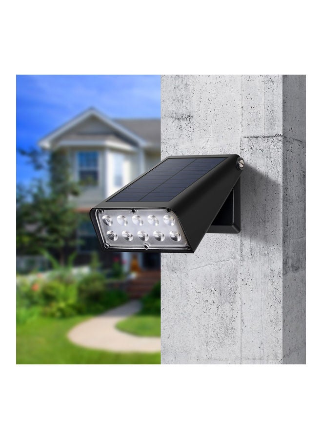 NIBEMINENT Solar Wall Lamp Black - Image 2