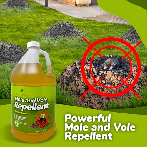 Natural Elements Mole and Vole Repellent | 100% Castor Oil | Pet Safe and Non Toxic | Food Grade | 128 oz (1 Gallon) - Image 2