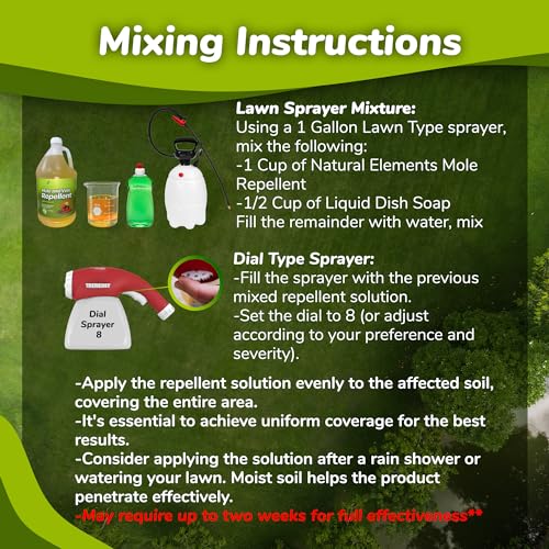 Natural Elements Mole and Vole Repellent | 100% Castor Oil | Pet Safe and Non Toxic | Food Grade | 128 oz (1 Gallon) - Image 3