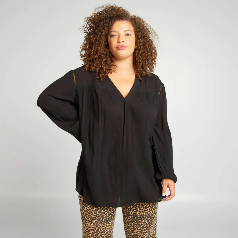 Kiabi Plain Blouse Black
