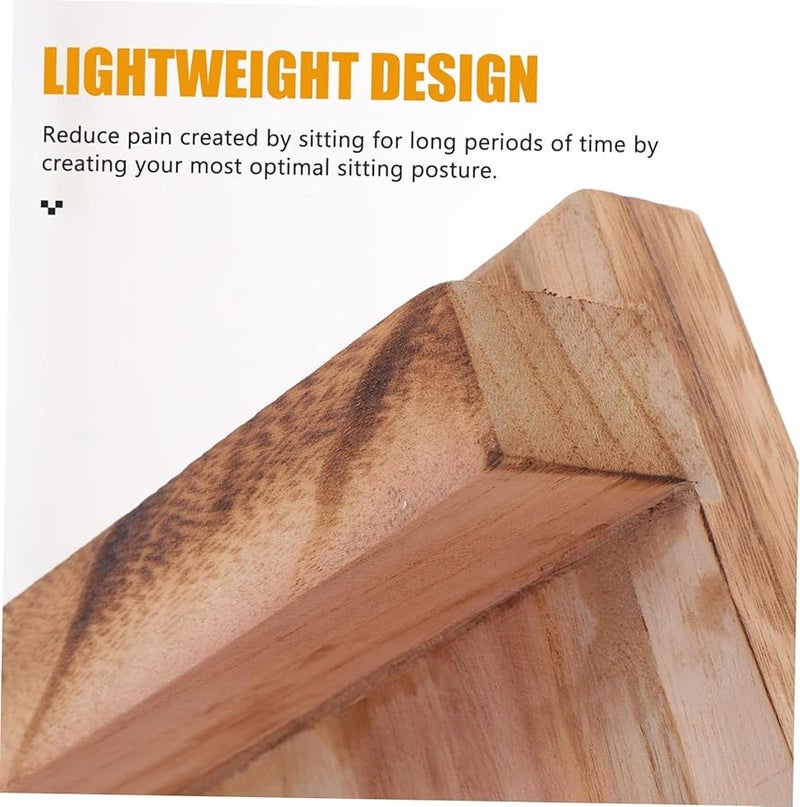 Lightweight Paulownia Wood Footrest Stool For Elderly Office Bathroom Posture Support - Image 4