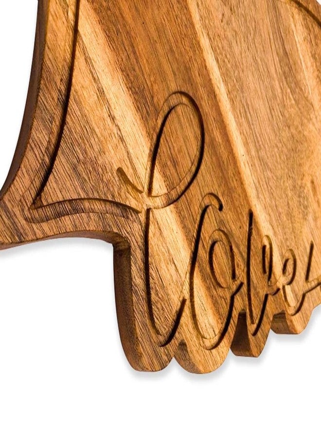 Affinity Decor Acacia Wood Valentine's Day Gift Cheese Cutting Chopping Charcuterie Board for cheese Platter Serving Try Plate (Love Heart Board 10.6"L x 11.6"W) - Image 5