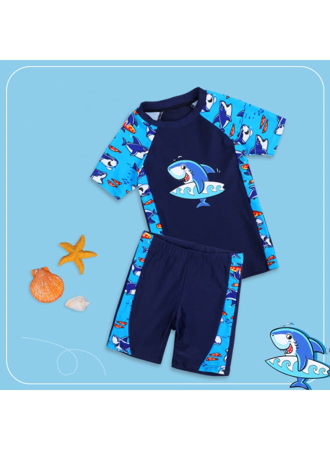 New Children's Swimwear Suit Boys Summer Split Small Medium And Large Boys Swimming Trunks Swimwear Suit For Baby