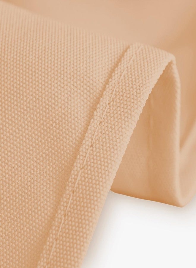 LTC LINENS Peach Cloth Napkins Set of 12-20x20 Inch Dinner Napkins Washable Polyester Fabric Cloth for Hotel, Restaurant, Wedding and Party - Image 5