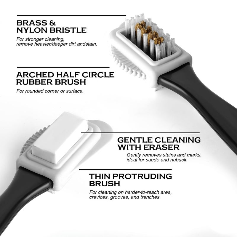 MUDY Suede Shoe Cleaner Nubuck Shoe Cleaner and Water Repellent with 4-Side Suede Brush, Microfiber Cloth - Image 3
