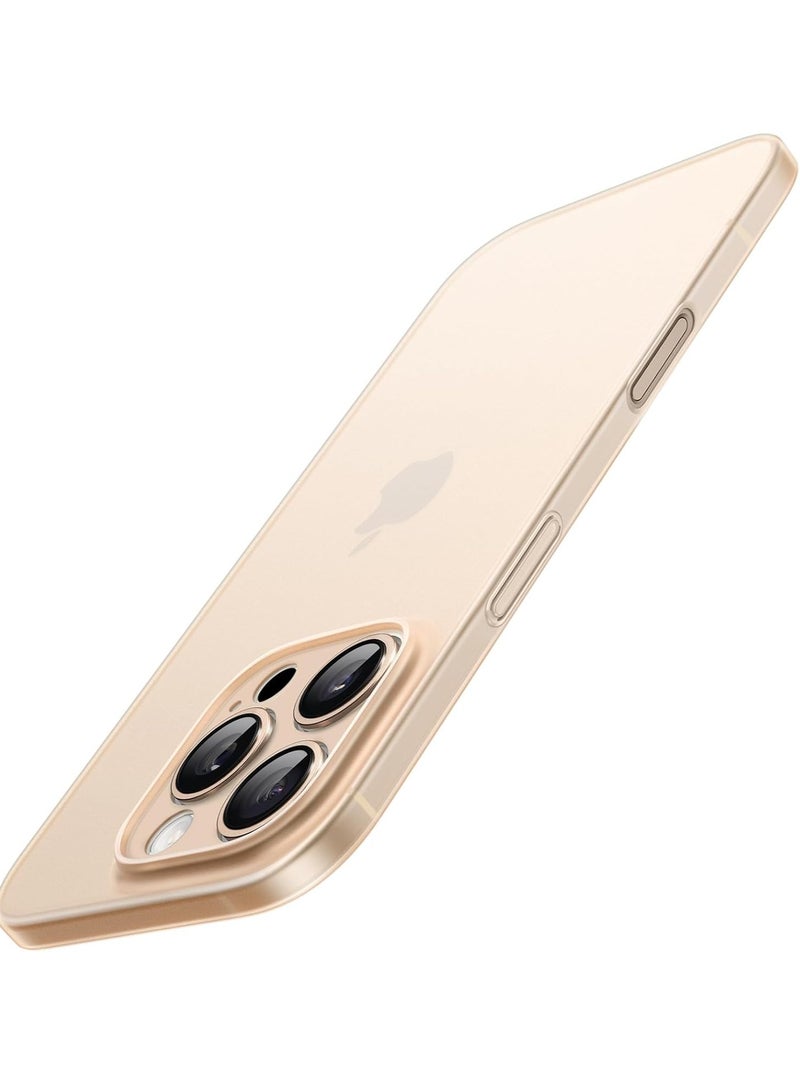 ELTRAZONE Ultra-Slim 0.35mm Case for iPhone 16 Pro Max (6.9 Inch) – Lightweight Matte Finish, Full Camera Lens Protection, Minimalist Hard Cover (Desert Titanium) - Image 1