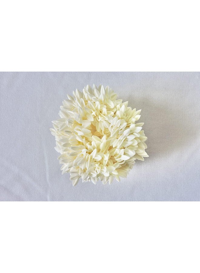 JAGMOOLYA PRODUCTS Artificial Off White Jasmine Flower Garland/Gajra Hair Bun Accessories for Women and Girls (Pack of 5) - Image 3