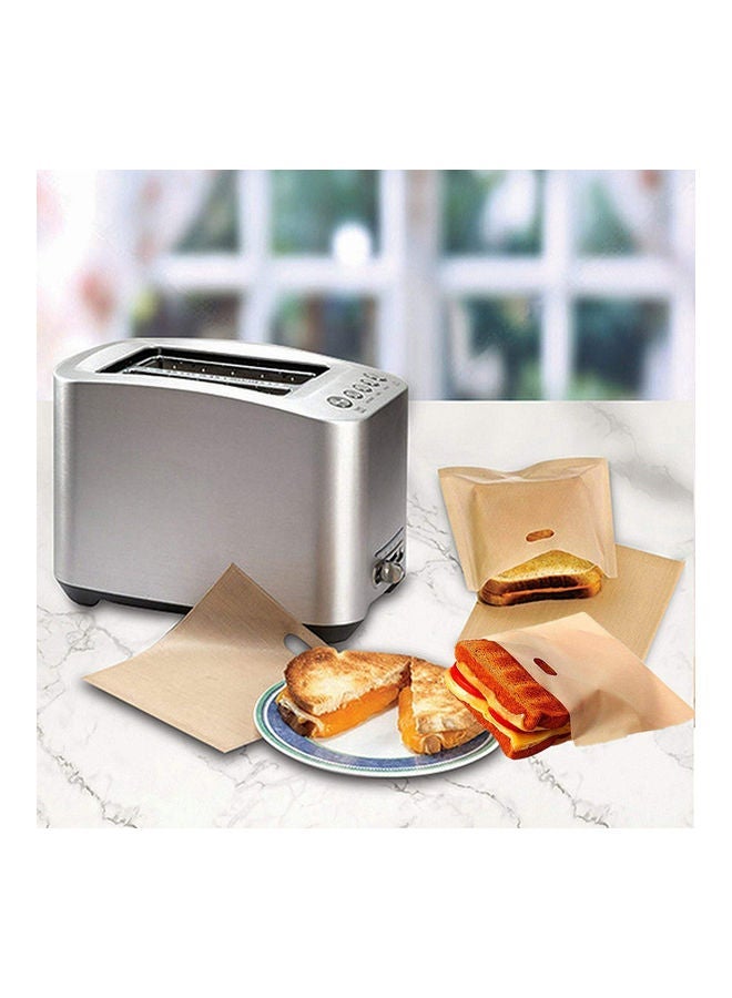 NIBEMINENT 6-piece Reusable Toast Bags Brown - Image 3