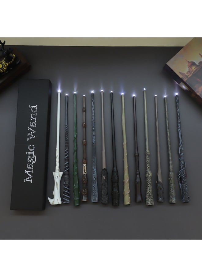 null - Harry Potter Wand Glowing Harry Potter Magic Wand Universal Studios Scepter Magic Props-Color:Malfoy - Image 1