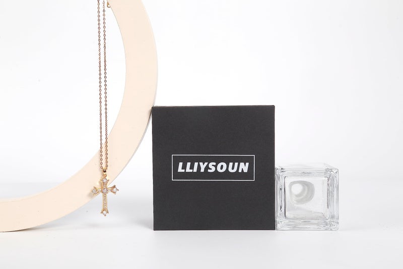 LLIYSOUN Cross Necklaces for Women Jewelry Necklaces for Women 16K Gold Plated Cross Pendant CN16 - Image 4