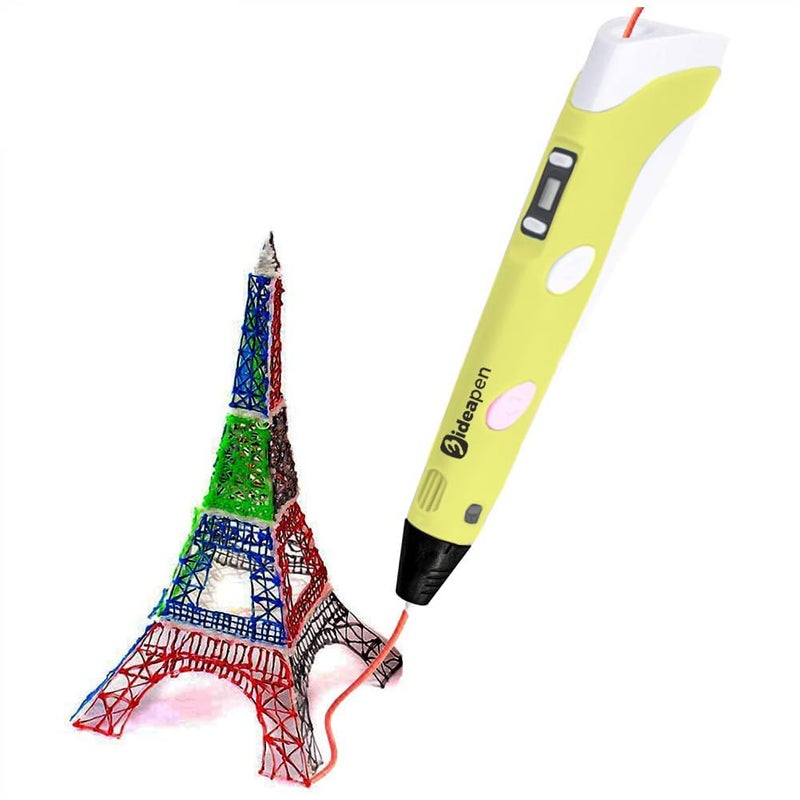 3idea Upgraded 3D Pen for Teens, Adults & Creators, for Innovative 3D Printing (Yellow) - Image 1