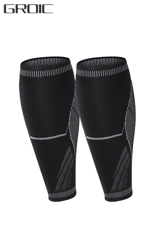 GROIC Leg Guards Wraps, Leg Compression Sleeves Knee Braces for Working Out and Injury Prevention, Protection Shin Guards for Basketball Football Running Trainning  - Image 1