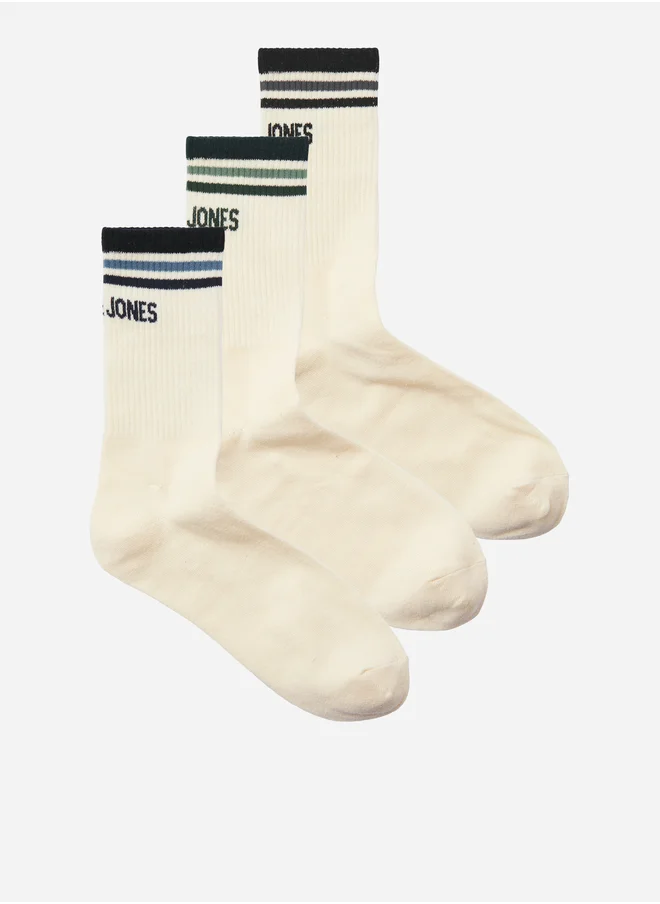 جاك اند جونز Set of 3 - Crew Tennis Socks